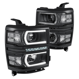 Lumen® - Black DRL Bar Projector Headlights