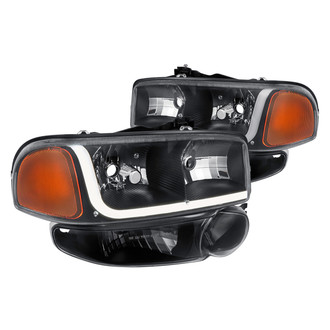 Lumen® - Black LED DRL Bar Headlights