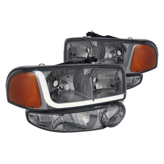 Lumen® - Chrome/Smoke LED DRL Bar Headlights