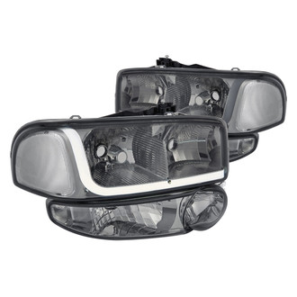 Lumen® - Chrome/Smoke LED DRL Bar Headlights
