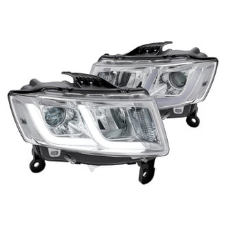 Lumen® - Chrome LED DRL Bar Projector Headlights