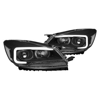 Lumen® - Black LED DRL Bar Projector Headlights