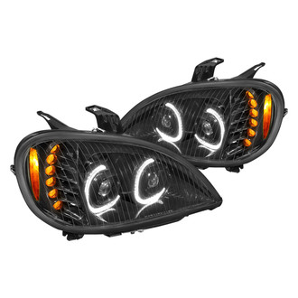 Lumen® - Black DRL Bar Projector LED Headlights