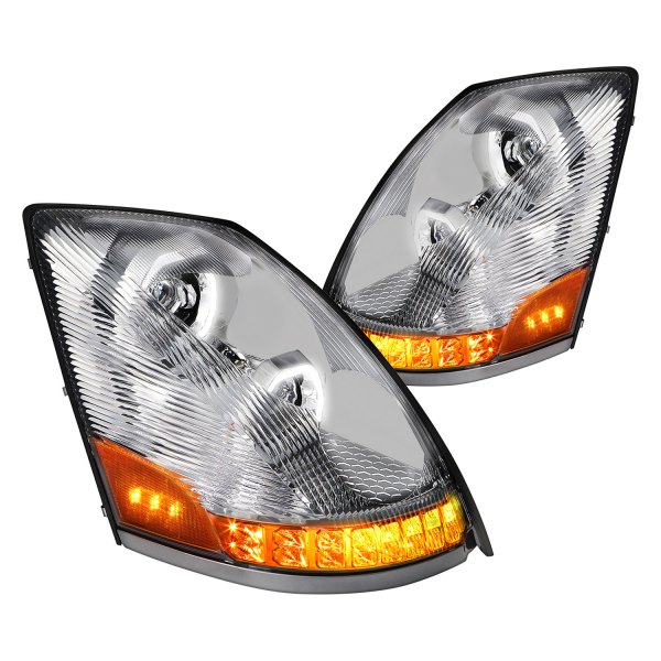 Lumen® - Chrome Dual Halo Projector LED Headlights with Sequential Turn Signal