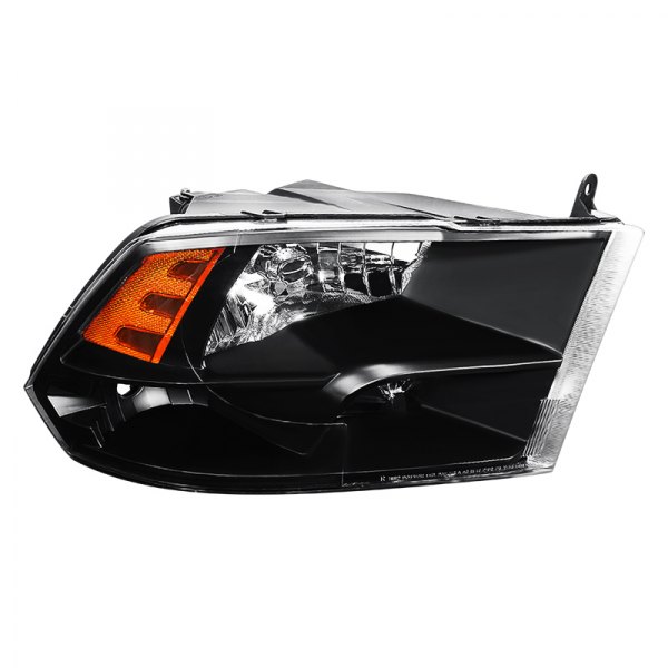 Lumen® - Passenger Side Black Euro Headlight
