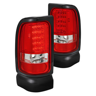 Lumen® - Chrome/Red LED Tail Lights