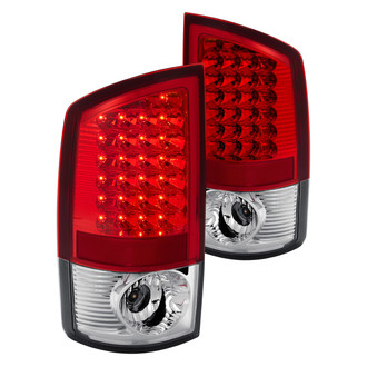 Lumen® - Chrome/Red LED Tail Lights