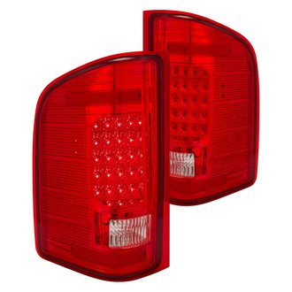 Lumen® - Chrome/Red LED Tail Lights