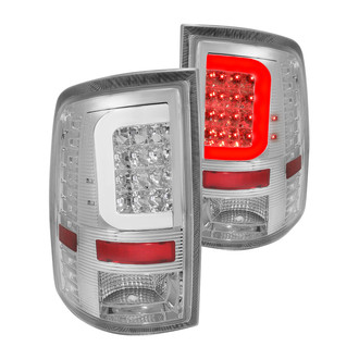 Lumen® - Chrome C-Shape Fiber Optic LED Tail Lights
