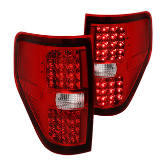 Lumen® - Chrome/Red LED Tail Lights