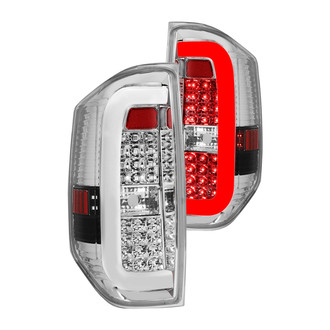 Lumen® - Chrome C-Shape Fiber Optic LED Tail Lights