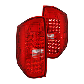 Lumen® - Chrome/Red LED Tail Lights