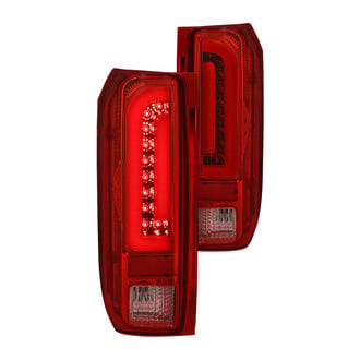 Lumen® - Chrome/Red Fiber Optic LED Tail Lights