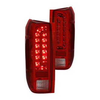 Lumen® - Chrome/Red LED Tail Lights