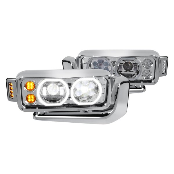 Lumen® - Chrome Dual Halo Projector LED Headlights