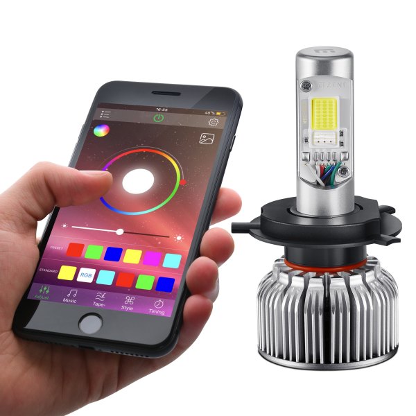 Lumen® - App Controlled RGB LED Conversion High and Low Beam Kit (H4)
