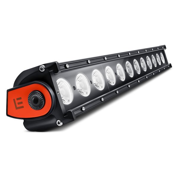 Lumen® - 20" 120W Single Row Combo Beam LED Light Bar with Illuminated End Caps