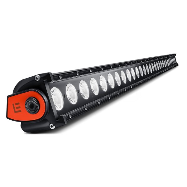 Lumen® - 50" 300W Single Row Flood Beam LED Light Bar with Illuminated End Caps