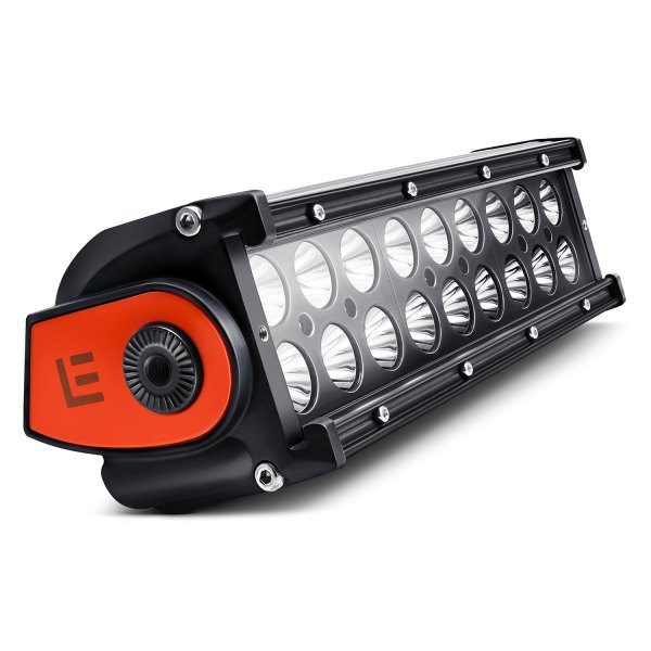 Lumen® - 9.5" 54W Dual Row Combo Beam LED Light Bar with Illuminated End Caps