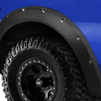 Lund® - Elite Series RX-Rivet Style Textured Black Rear Fender Flares