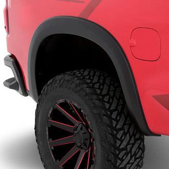 Lund® - Elite Series SX-Sport Style Smooth Black Rear Fender Flares