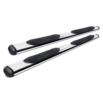 Lund® - 4" Cab Length Polished Oval Straight Tube Steps