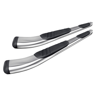 Lund® - 5" Composite ABS Cab Length Chrome Oval Bent Tube Steps
