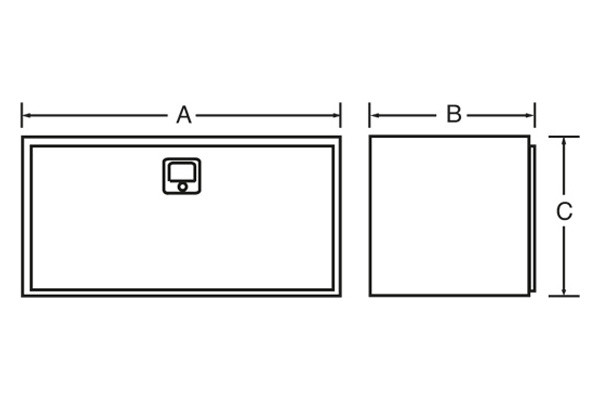 Lund - Single Door Underbody Tool Box - TRUCKiD.com