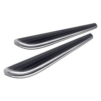 Luverne® - 6.5" MegaStep™ Cab Length Black with Polished Trim Running Boards