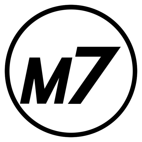 M7 Speed® - M7 Circle Logo Matte Silver Decal