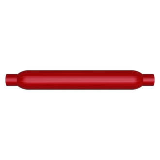 MagnaFlow® - Glass Pack Series Aluminized Steel Round Small Size Red Exhaust Muffler