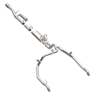 MagnaFlow® - Overland Series™ Stainless Steel Cat-Back Exhaust System with Split Rear Exit