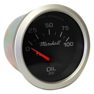 Marshall Instruments® 2033 - Comp II LED Series 2-1/16" Oil Pressure Gauge, 0-100 PSI