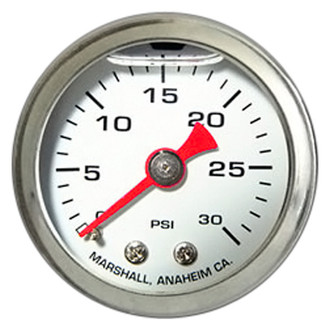 Marshall Instruments® - Mechanical Pressure Gauge, 30 PSI