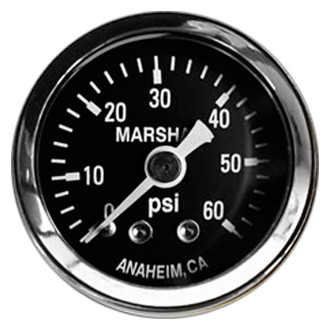 Marshall Instruments® - Mechanical Pressure Gauge, 60 PSI
