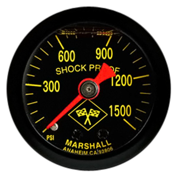 Marshall Instruments® - Mechanical Pressure Gauge, 1500 PSI