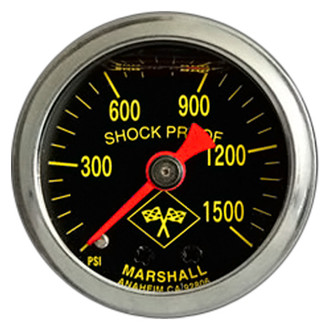 Marshall Instruments® - Mechanical Pressure Gauge, 1500 PSI