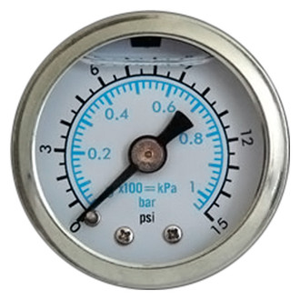 Marshall Instruments® - Mechanical Pressure Gauge, 15 PSI