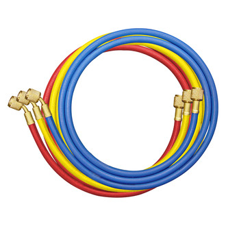 Mastercool® - 96" Black Nylon Barrier A/C Charging Hose with Standard Fittings