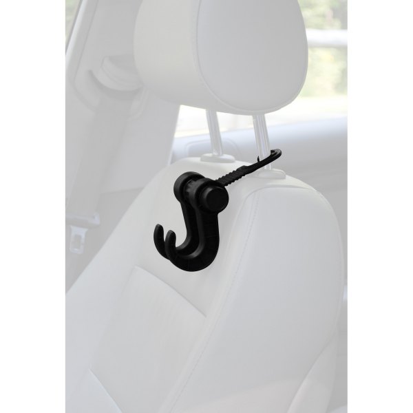 MAXSA® - 2-Hook Black Headrest Multi-Hanger