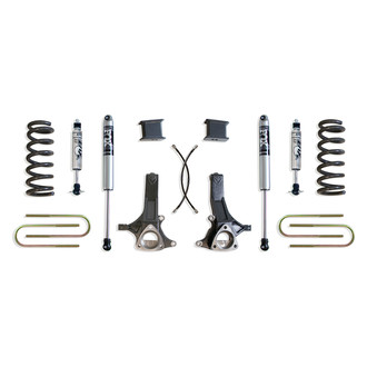 MaxTrac Suspension® - 7" x 4" Front and Rear Suspension Lift Kit