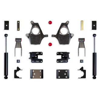 MaxTrac Suspension® - 2" x 4" Front and Rear Lowering Kit with Spindles