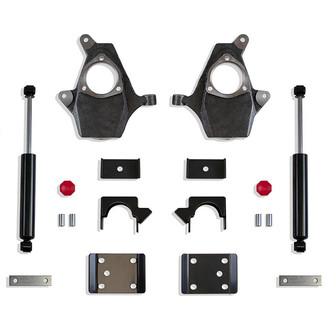 MaxTrac Suspension® - 3" x 5" Front and Rear Lowering Kit with Spindles