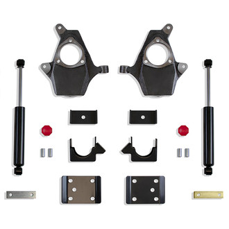 MaxTrac Suspension® - 3" x 5" Front and Rear Lowering Kit with Spindles