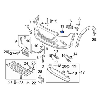 Mazda OE - Bumper Trim Nut