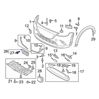 Mazda OE - License Plate Bracket Screw