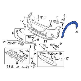Mazda OE - Front Left Wheel Arch Molding