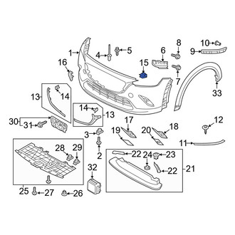 Mazda OE - Bumper Trim Nut