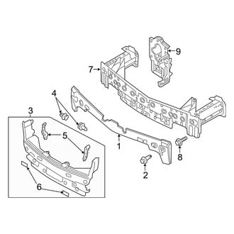 Mazda OE - Front Bumper & Grille - Bumper & Components (Impact Bar and Absorber)