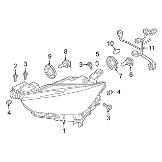 Mazda OE - Front Lamps - Headlamps (Halogen)
